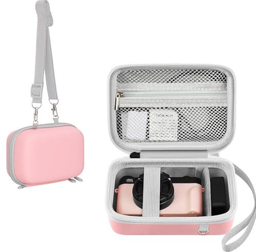 Leayjeen 4K Digitalkamera-Tasche, für saiyuanxing/VAHOIALD/GUEVWES/AUREAPIX/HOOPWNE/G7X Mark III Schutzhülle mit Tragegriff und Schultergurt (nur Tasche) Schwarz