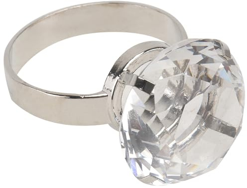 GALPADA Valentinstagsring Kristall Metall Zierring für Hochzeit Event