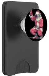 Cool Santa Moves with VR Headset for Gaming Christmas PopSockets PopWallet for MagSafe