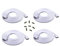 4pcs/pack Weiß 1m LED RGB-Strip 4 pin, LED Verlängerungskabel LED Streifen Verbinder Verlängerung Anschluss Verteiler Kabel für 4 polig RGB 5050 3528 2835 LED Streifen Licht