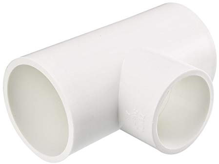 sourcing map Lot de 2 raccords de tuyau en PVC réducteurs en T 40 mm x 40 mm x 32 mm