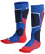 FALKE Unisex Kinder Skisocken SK2 Intermediate K Kh Wolle Funktionsmaterial warm dick 1 Paar, Blau Cobalt Blue 6941, 23-26