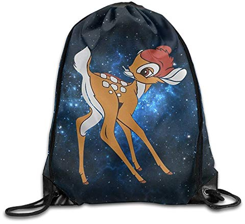 Etryrt Turnbeutel/Bedruckte Sportbeutel, Premium Drawstring Gym Bag, Bambi Design Unisex Gym Drawstring Shoulder Bag Backpack Travel Bag Bags Backpack String Bags School Rucksack Gym Handbag