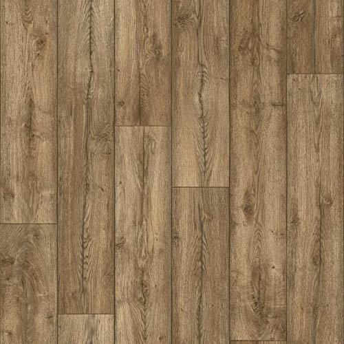 Antique Oak Anti Slip Wood Effect Vinyl Flooring Lino (3m x 2.5m)
