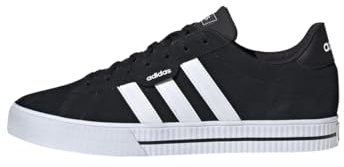 adidas Herren Daily 3.0 Leather Shoes, Core Black / Cloud White / Core Black, 42 2/3 EU