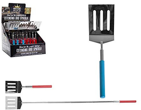 HomestreetUK Barbecue Extending Long Spatula Easily Reach Flip Turn and Lift BBQ Meat or Vegetables with This Small Fish Slice Barbeque Tool