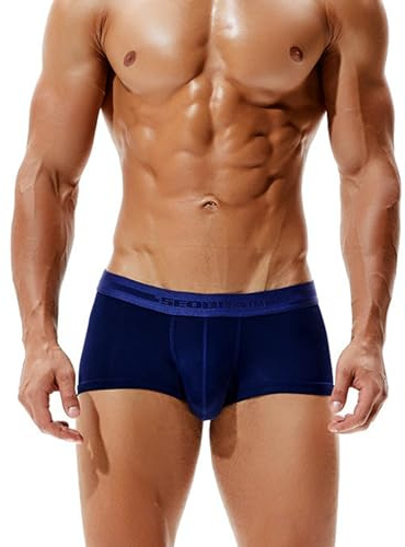 BEEMEN Low Rise Herren Eisseide Mikrofaser Unterwäsche Männer Slip Boxerbrief Trunk Brief aus atmungsaktiver Nylon Weiche Dünne Kühle Unterhose