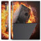 DeinDesign Skin kompatibel mit Microsoft Xbox 360 E Folie Sticker Eishockey Feuer