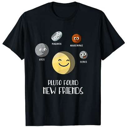Pluto Zwergplanet Freunde Planeten Weltraum Lustiges Kinder T-Shirt