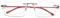 VEVESMUNDO Lesebrille Randlos Blaulichtfilter Titan Leicht Flexibel Modern Rahmenlos Lesehilfe Sehhilfe (1 Stück Rot, 3.5)
