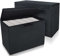 Leffis 2 Pack Collapsible Comic Book Storage Box 15.5 X 7.5 X 11.3, Short Comic Book Box with Handles, Holds 150 Comics Heavy Duty Comic Book Bin