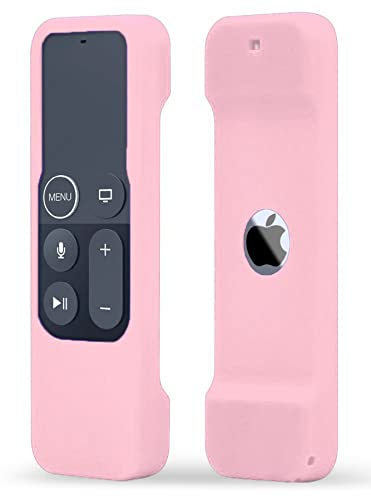 TOKERSE Silikon-Schutzhülle, kompatibel mit Apple TV 4K/HD Siri Remote (1. Generation), rutschfest, stoßfest, weiche Fernbedienung, kompatibel mit Apple TV 4K 5. / 4. Generation Siri Fernbedienung,