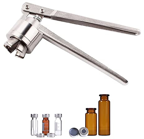 Pince à Sertir Manuelle Pour Flacons,Machine De Capsulage Manuel, Pince à Glande Manale,Machine à Sceller MéDicale,PoignéE AntidéRapante,Pour Bouchons En Aluminium Calibre Bouteille Saline,32mm