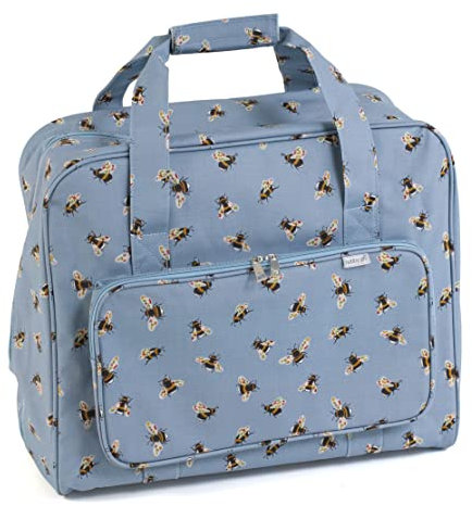Hobby Gift Sewing Machine Travel Carry Storage Bag, Blue Bee