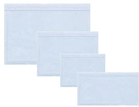PACKY - Lieferscheintaschen Selbstklebend - Dokumententasche Paket A6 A5 A4 Oder DL - Transparente Versandtaschen - Documents Enclosed - Zoll Dokumententasche - A4 | 315 x 225 mm - 100 Stück