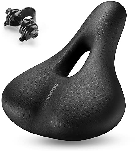 ROCKBROS Bike Seat Memory Foam Bike Saddle Comfortable Waterproof for City MTB Racing Bikes
