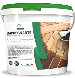 IMPREGNANTE PROTETTIVO PER LEGNO-LUNGA DURATA -IDROREPELLENTE (14LT, MOGANO)