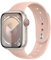 para Correa Apple Watch 40mm 41mm 44mm 45mm Series 9/8/7 iWatch se 6 5 4 3 38mm 42mm hombr/Mujer,Bracelet Silicona Deportiva Pulsera Apple Watch Ultra/2 49mm Band strap reloj,Arena rosa