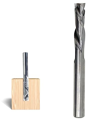 AKYLIN Spiralnutfräser 8mm Schaft,Up&Down Kompressions Cut CNC VHM Spiralfräser für Oberfräse,8 mm mit Schnittdurchmesser,44.5 mm Schnittlänge Holzfräser zum Schneiden von Holz