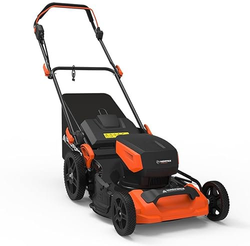 Yard Force 19-inch Electric Lawn Mower YF1518-3N1, 19-inch Metal Decking, 1-3 inch 7 Positions Central Cutting Height, 12 Rear Wheel, 14 Gal Grass Bag