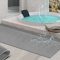 BOTOWI Tapis de Sol pour Piscine Plus épais, Tapis Antidérapant pour Fond de Piscine, Tapis Piscine Hors Sol pour Piscine Hors Sol, Tapis Sol Piscine, Tapis sous Piscine,Gris,0.9x1m
