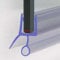 12mm Shower Door Seal, 2 Pack Shower Door Seal Strip for 6/8/10/12mm Glass,Clear Bath Shower Screen Door Seal Replacement