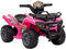 HOMCOM Quad Elettrico per Bambini 18-36 Mesi con Batteria Ricaricabile 6V, Mini Quad per Bambini in Metallo e PP, 70x42x45 cm, Rosa