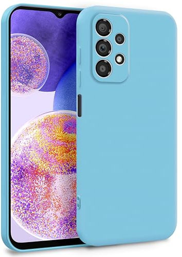 MyGadget Hülle für Samsung Galaxy A23 5G - Zweilagige Handyhülle mit Kameraschutz - Cover mit Innenfutter & Silikon außen - Türkis