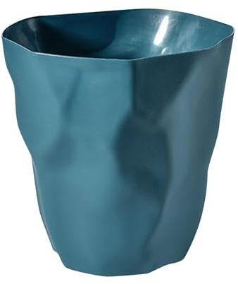 LOVIVER Papierkorb, Mülleimer ohne Deckel, nordischer Müllbehälter, Mülltonne für Wäsche, Wohnzimmer, Badezimmer, unter dem Schreibtisch zu Hause, Dunkelblau
