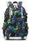 CUURODY Herren Rucksack Groß Jungen Schulrucksack mit Exquisitem Aufdruck 15.6 Zoll Laptop Daypack Wasserdicht Oxford-Stoff Lässig Campus Reise Tagesrucksack Blume C