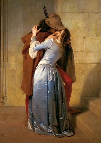 Ravensburger - Puzzle 1000 Pezzi Hayez: Il Bacio | Puzzle 1000 Pezzi Arte Con Una Misura Di 70x50 Cm | Regalo Per Adulti E Bambini Da 14 Anni E Più