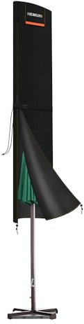 HEIMUNI Funda para Sombrilla Jardin, Funda Protectora para Sombrilla con Cremallera Funda Parasol Jardin Impermeable Anti-UV 420D Oxford Cubierta Sombrilla 2m 3m Fundas Parasol Exterior, 160x30/30cm