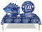 37Pcs 50th Birthday Tableware Set Navy Blue,50th Birthday Decorations with Party Paper Plates and Napkins,Plastic Table Cloth for Her His Women Men Happybirthday Table Decoration Dinnerware Supplies