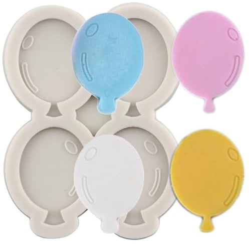MINFEIDMS Stampi in silicone a forma di palloncino per mongolfiera | Cioccolato zucchero torta decorazione cupcake topper pasta di gomma Candy argilla polimerica