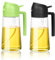 Nepfaivy Aceitera Spray Pulverizador Cristal - 2 en 1 Pulverizador Spray Aceite Cocina, 470ml Dispensador y Vaporizador de Aceite Antigotea para Freidora Aire, Cocina y Barbacoa (2 piezas)