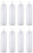Acan Tradineur - Pack de 8 Botellas de plástico rellenables para Servir Salsas, dispensador de aliño Reutilizable, Ketchup, Mostaza, Aceite, Fabricado en España - 1 litro