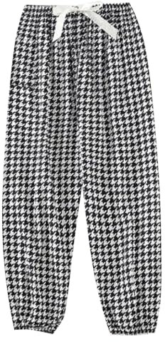 Pantalon de pyjama en soie de coton pour femme, pantalon de fermeture pour femme, nouvelle grande taille, ample pour femmes enceintes, peut porter une poche pantalon de rétraction pour femmes,