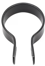 Black Coated Chain Link Brace Band, Durable Steel Chain Link Fence Hardware, Rust-Resistant, Easy Install, Includes Required Bolt (3, 2-3/8)