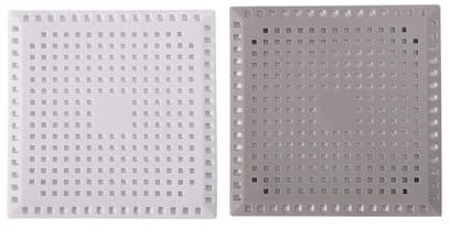 (2 Pack) Silicone Drain Protectors with Sucker, Durable Silicone Bathtub Stopper, 15cm/5.9inch Sink Strainer, Hair Catcher Filter Trap for Bathroom, Shower, Kitchen Sink, Pet Hair, Drain Plug