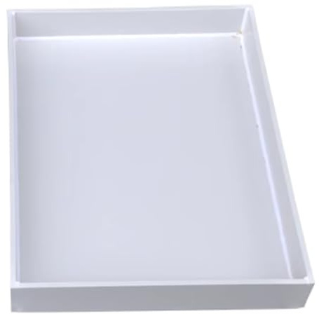 QSNYJPL Wasserschale, Auffangwanne Kunststoff PP, Auffangwanne Waschmaschine, Versiegelt und Auslaufsicher, Auffangschale für Labore, Haushalte, Küchen(25x25cm/10x10in)