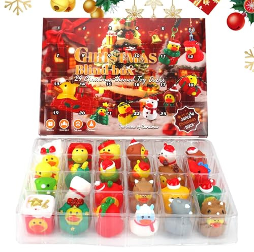 Lpoppcx Adventskalender 2025 - Adventskalender Mit Bade-Spaß Als Partygeschenk,24 Türchen Sammelfiguren Für Kinder Erwachsene Mädchen