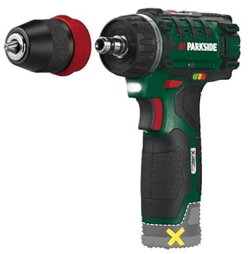 PARK SIDE Taladro atornillador inalámbrico 12 V PBSA 12 - Taladro atornillado (batería cargador no incluida)