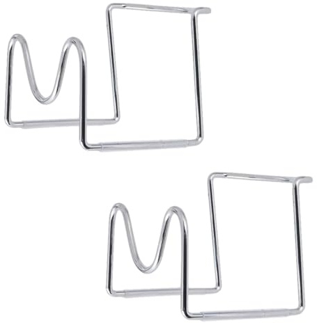 COLLBATH Support pour Bouteille d'eau Lot de 2 Pièces 5 L en Acier Inoxydable Argenté, Robuste et Léger, Forme en U, pour Hôtel et Voyage