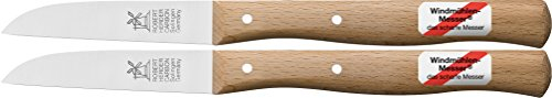 2x Gemüsemesser, kleines Küchenmesser, Schälmesser, 6,5 cm Windmühlenmesser Klassiker klein