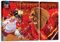 Düsseldorf Eishockey, Fan Artikel Leinwandbild 3Teiler Gesamtmaß 120x80cm, Auf Holzrahmen gespannt, Kein Poster oder billig Plakat, Must Have für echte Fans