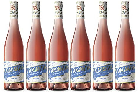 Finca Constancia Fragantia 5.5 - Vino Frizzante Rosado V.T. Castilla - 6 Botellas de 750 ml