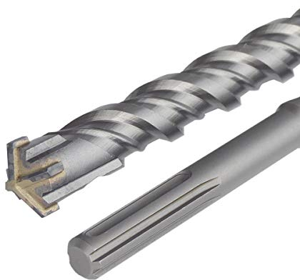 Broca SDS MAX Ø35 x 600 mm, para hormigón y piedra Quadro-X para mampostería de 4 hojas