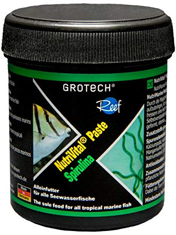 Grotech NutriVital Paste Spirulina 125g - Alleinfutter für alle Seewasserfische.
