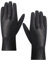 Harssidanzar Damen Lederhandschuhe,Damen Italienische Lammfell Lederhandschuhe Vlies Gefüttert,Schwarz, L