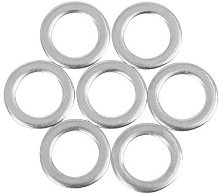 X AUTOHAUX 55 Stk Unterlegscheiben M8x13x1mm Edelstahl Beilagscheiben | Autoverschluss Dichtung Flach Unterlegscheibe
